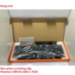 Bàn Phím Cơ Không Dây Newmen GM335 USB-C RGB Pin Sạc Tương Thích Máy Tính PC/Laptop Hàng Mới 100% Fullbox – Có Hướng Dẫn Sử Dụng Lắp Đặt
