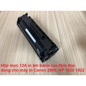 Hộp mực 12A in âm bản/in lụa đậm đẹp dùng cho máy in Canon 2900, HP 1020/1022 hàng đã xử lý - Có Hướng Dẫn Sử Dụng