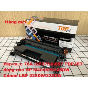 Hộp mực 76A (CF276A)057 TOPJET dùng cho HP M404NM428DW Canon LBP 223DW/226DW