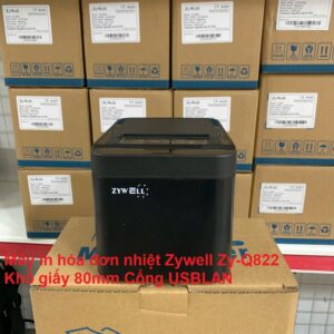 Máy in hóa đơn nhiệt Zywell Zy-Q822 Khổ giấy 80mm Cổng USBLAN