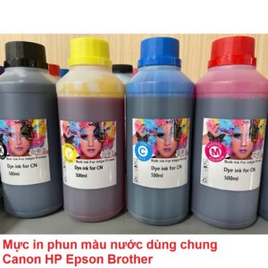 Mực in phun màu nước dùng chung Canon HP Epson Brother