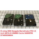Ổ Cứng HDD Seagate BarraCuda 4TB 3.5 Inch SATA III 256MB Cache 5400RPM ST4000DM004 Tình Trạng New 90% Hàng Đã Qua Sử Dụng – Có Hướng Dẫn Lắp Đặt