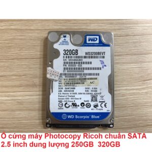 Ổ cứng máy Photocopy Ricoh chuẩn SATA 2.5 inch dung lượng 250GB 320GB