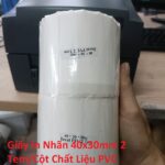 Giấy In Nhãn Decal PVC 40x30mm 2 Tem/Cột Chất Liệu PVC – Bền, Chống Nước, Bám Mực Tốt