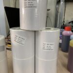 Giấy In Nhãn Decal K100x100mm 1 Tem/Cột Dài 100m – Có Hướng Dẫn Sử Dụng