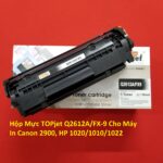 Hộp Mực TOPjet Q2612A/FX-9 Cho Máy In Canon 2900, HP 1020/1010/1022 – Có Hướng Dẫn Sử Dụng