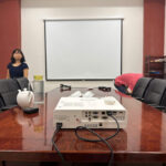 Màn Chiếu Vuông 1:1 WALL 84 Inch x 84 Inch Đường Chéo 120 Inch Kích Thước 2,13m x 2,13m Hàng Mới Full VAT